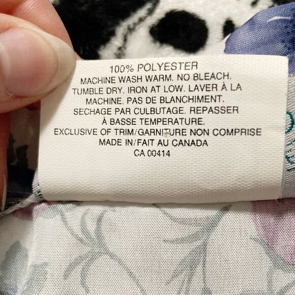 PETITE EXPRESS Vintage plus-size tie neck floral print blouse ~ XXL 2X sz 18 top - Picture 12 of 13